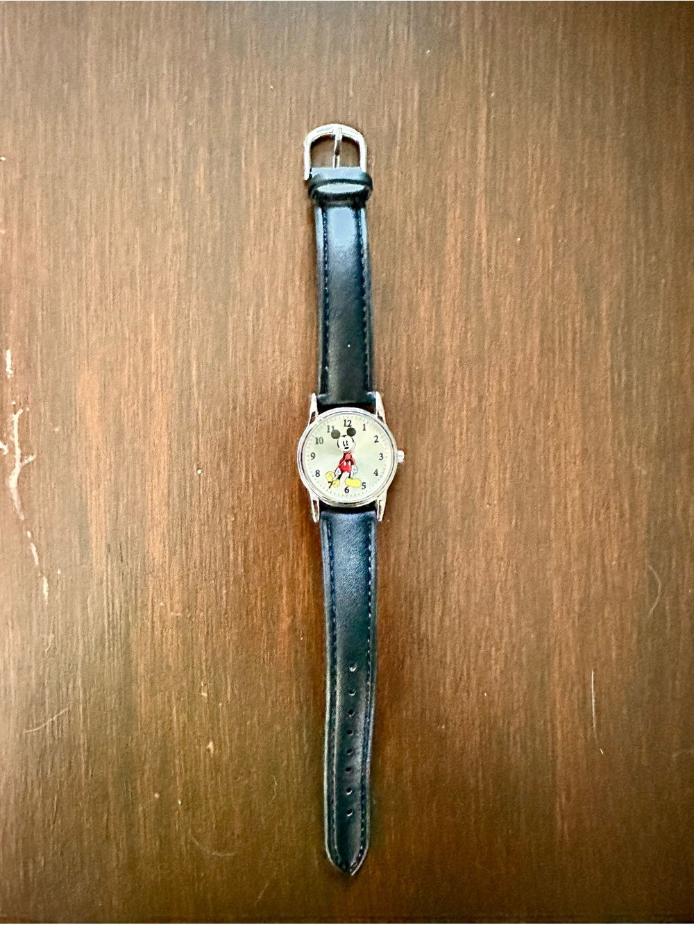 Mickey Mouse Leather Strap Watch - Disney